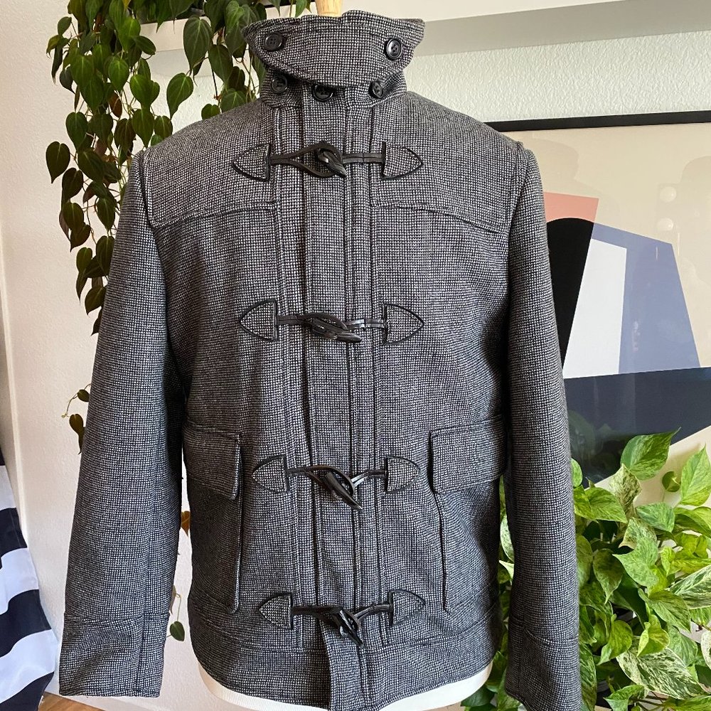 Mens Coat Jacket with toggle loop buttons